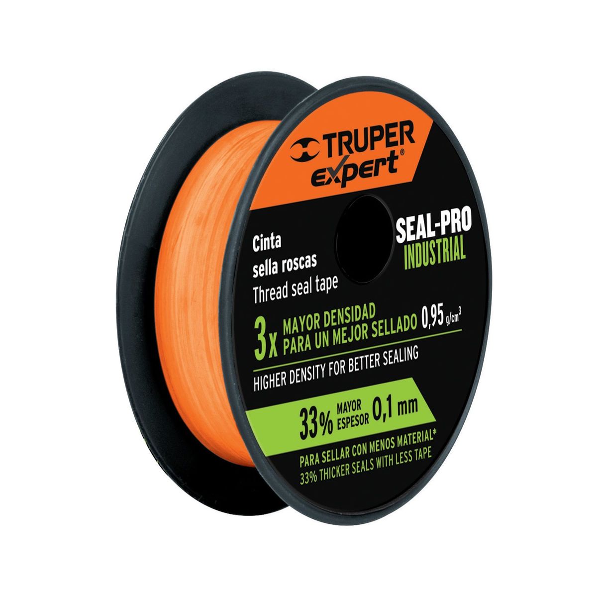 TRUPER - Cinta Teflón Industrial De 1/2", Largo 13 Metros, Multiusos Truper