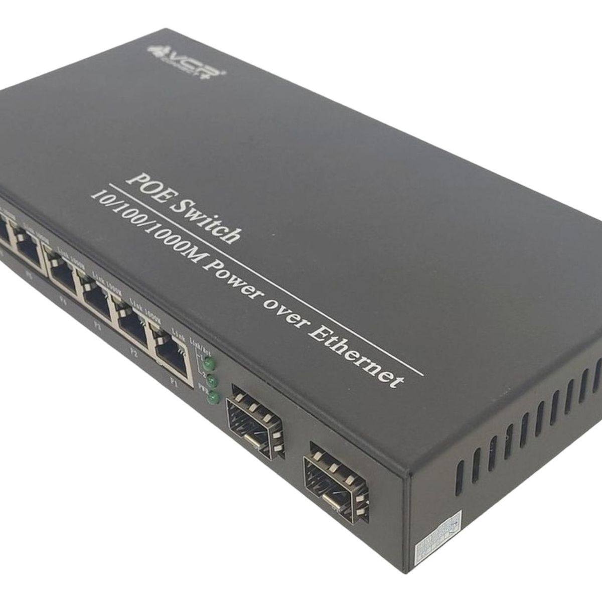 VCP - Switch 8 Puertos Poe 10/100/1000mbps + 2 Puertos Sfp