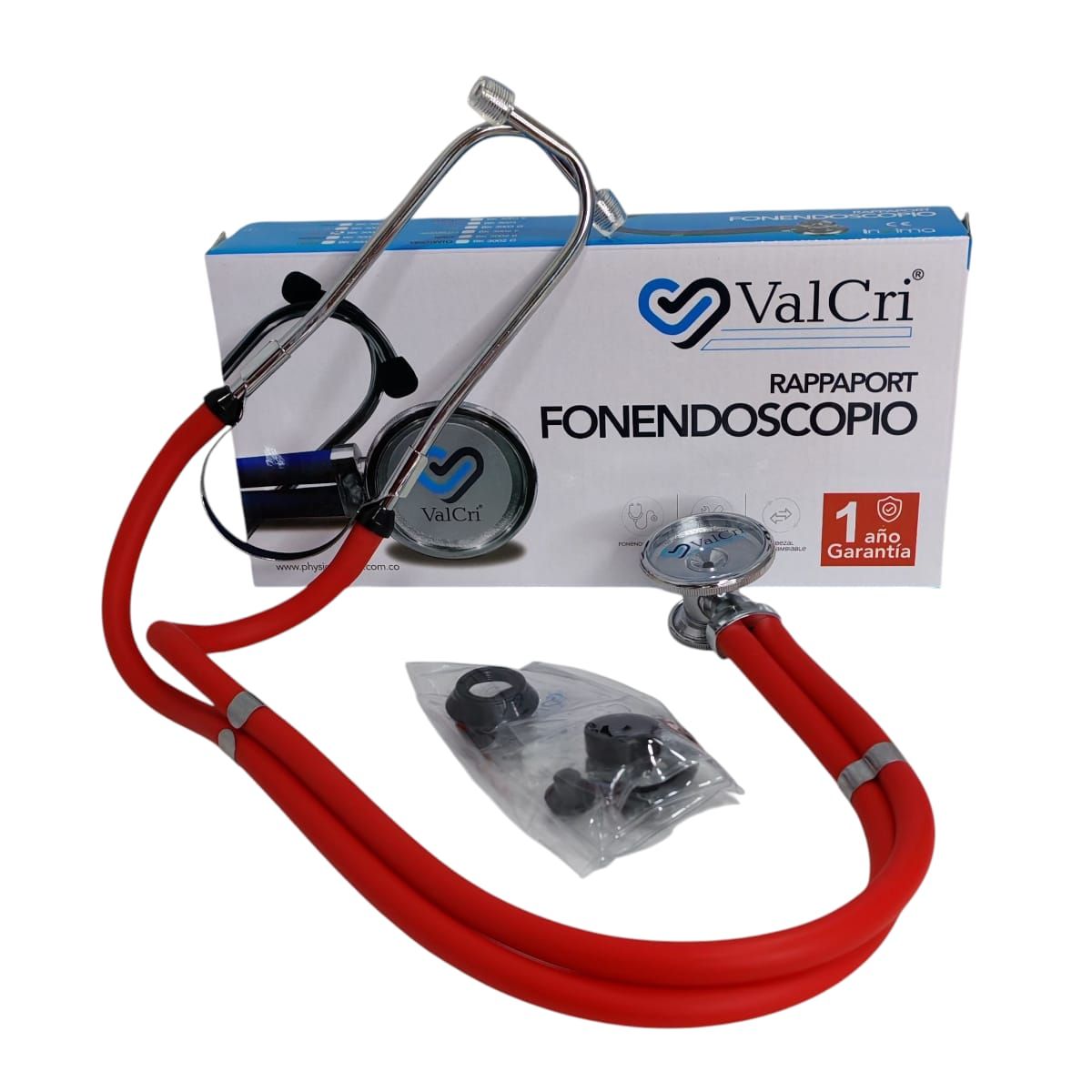 VALCRI - Fonendoscopio rapparport rojo