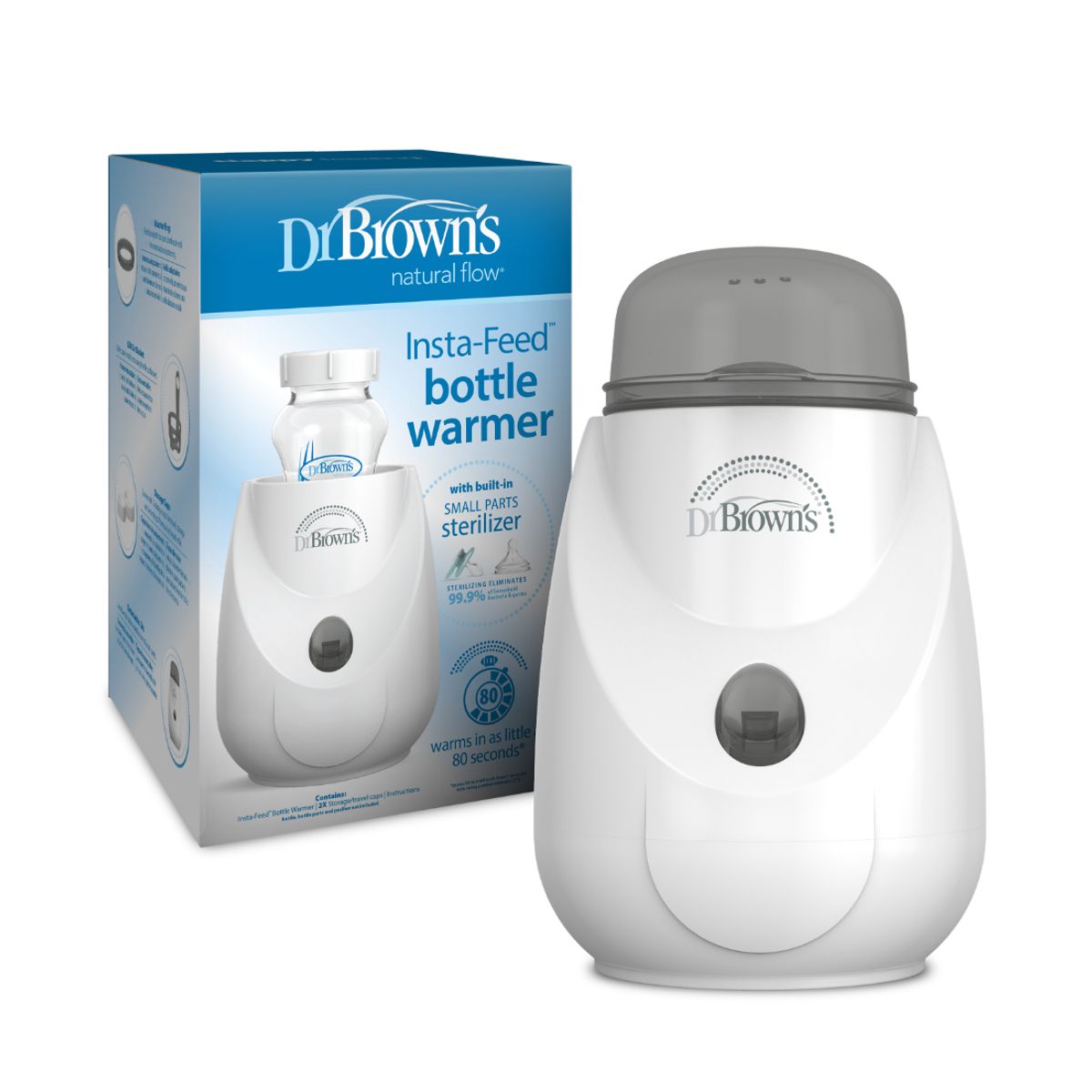 DR BROWNS - Calentador Esterilizador de Teteros y Accesorios Insta Feed