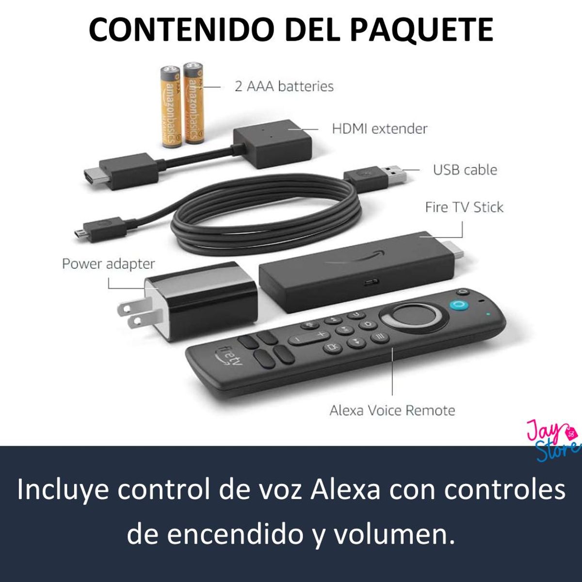 AMAZON - Amazon Fire TV Stick 3ra Generación Con Control de Voz Alexa Full HD