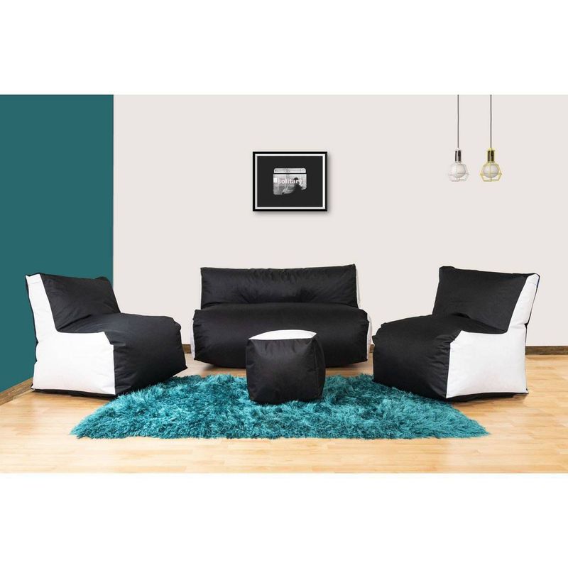 ESTILO RELAX - Sala Puff Rocker En Cuerotex