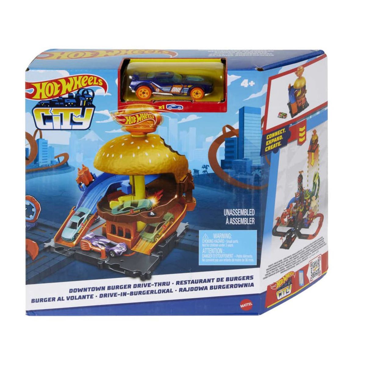 HOT WHEELS - Hot Wheels City Tienda De Hamburguesas Mattel