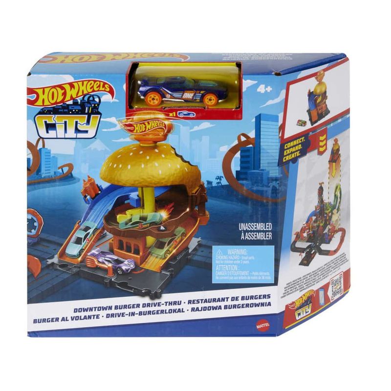 HOT WHEELS - Hot Wheels City Tienda De Hamburguesas Mattel