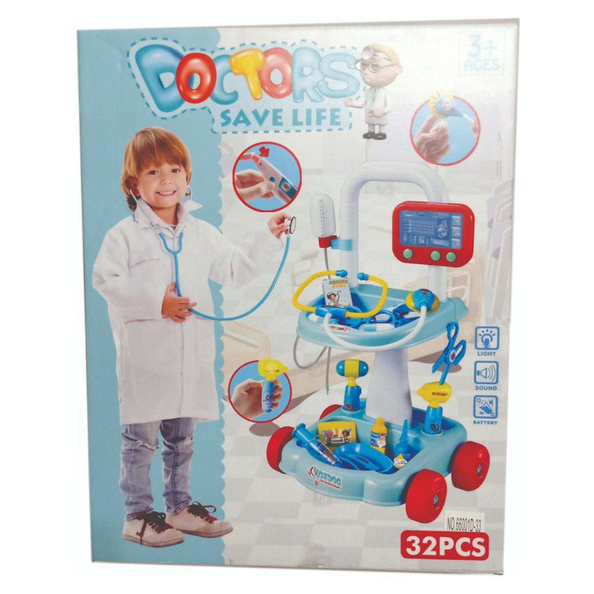 JUGUETELANDIA - SET DOCTOR MOVIL SAVE LIFE CAJA