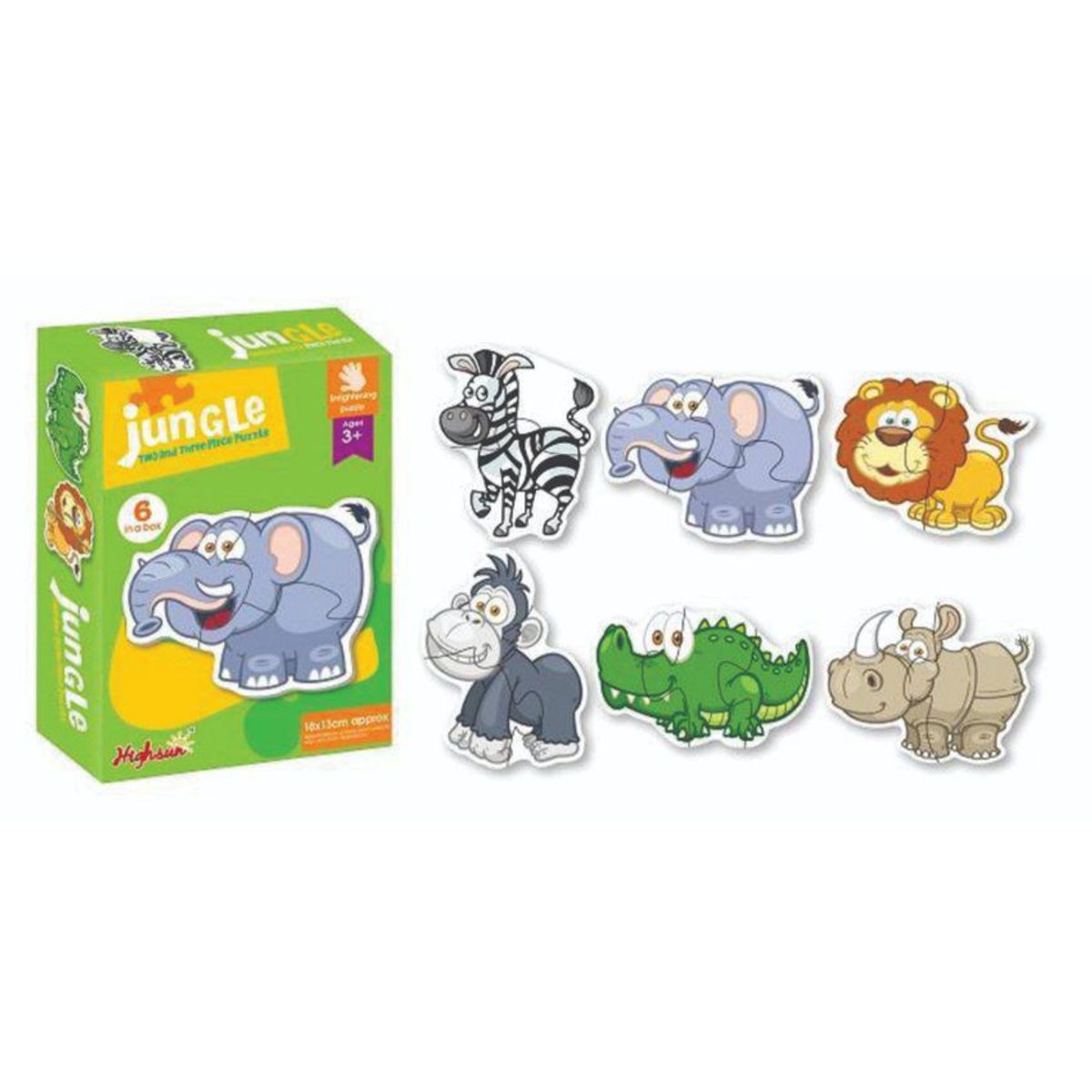 JUGUETELANDIA - ROMPECABEZAS  ANIMALES SALVAJES CAJA