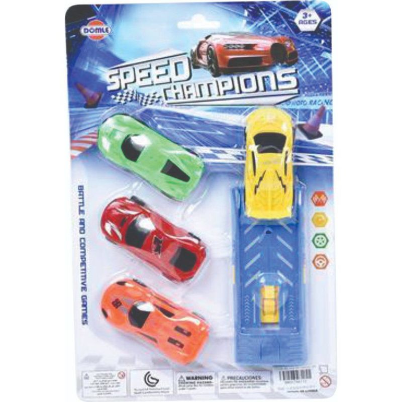 JUGUETELANDIA - Lanzador Track Carros X 4 Blister