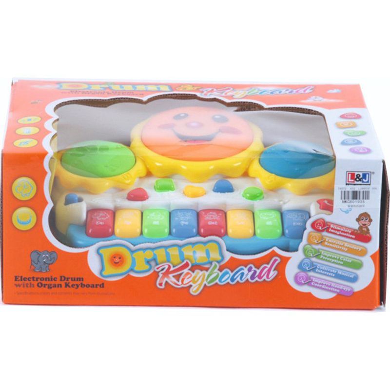 JUGUETELANDIA - Piano Drum Caja Colores y Sonidos