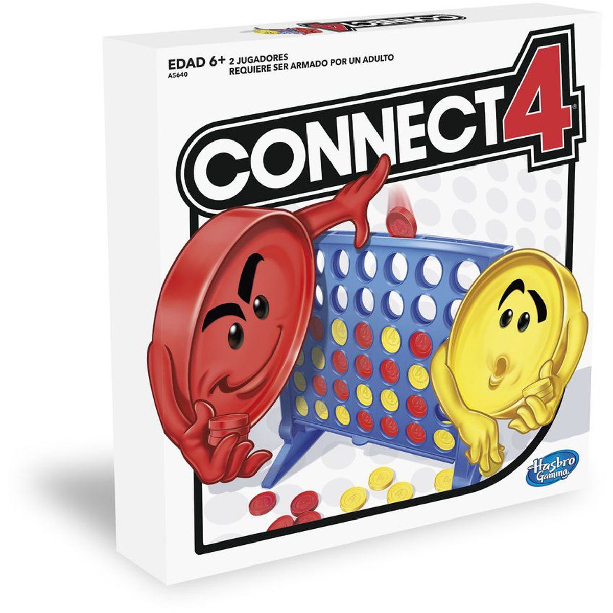 HASBRO - Juego de Mesa Connect 4 Clásico Grid Hasbro