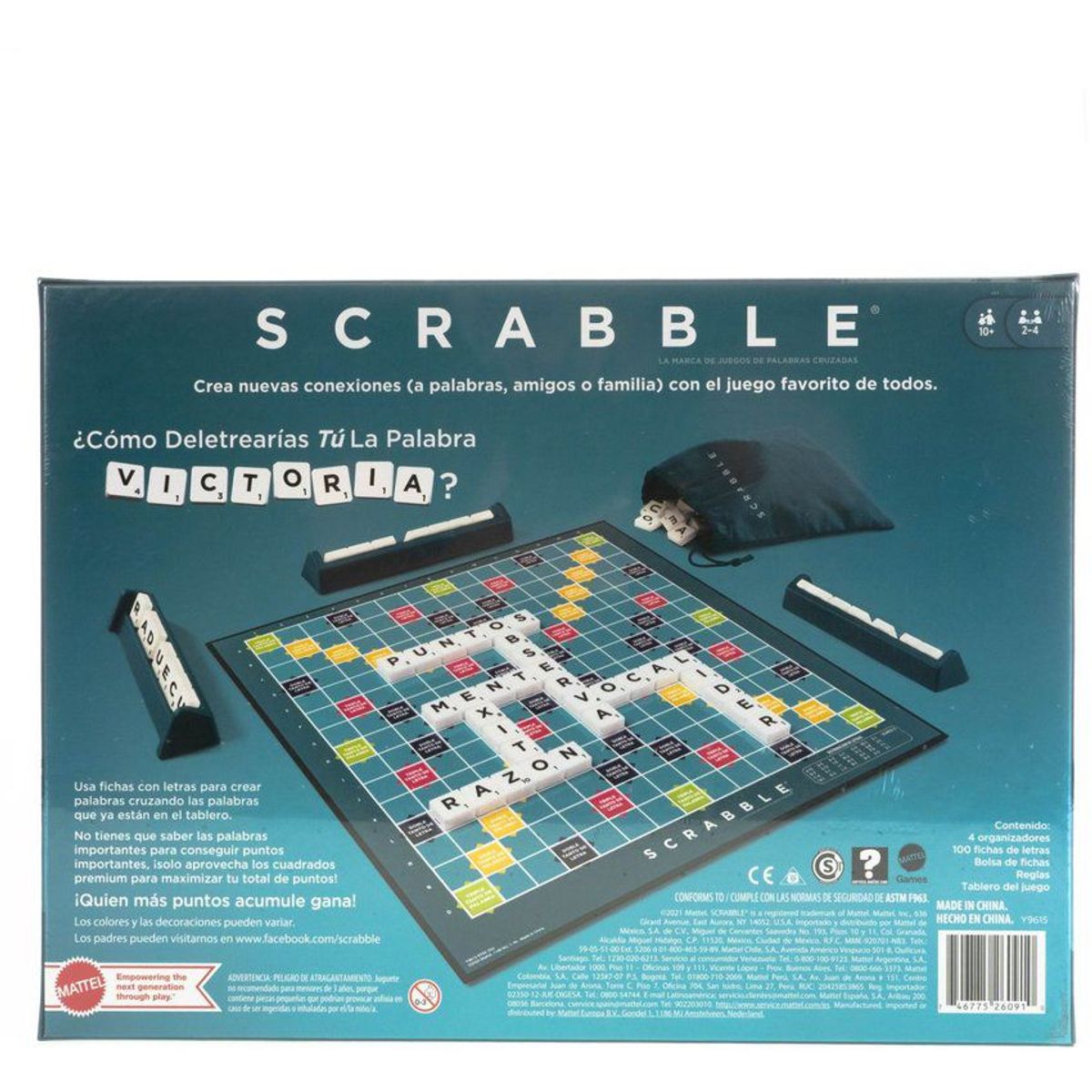 MATTEL - Juego de Mesa Scrabble Original Mattel