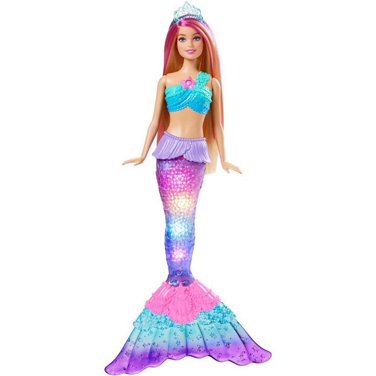 BARBIE - Barbie Sirena Luces Brillos Mattel