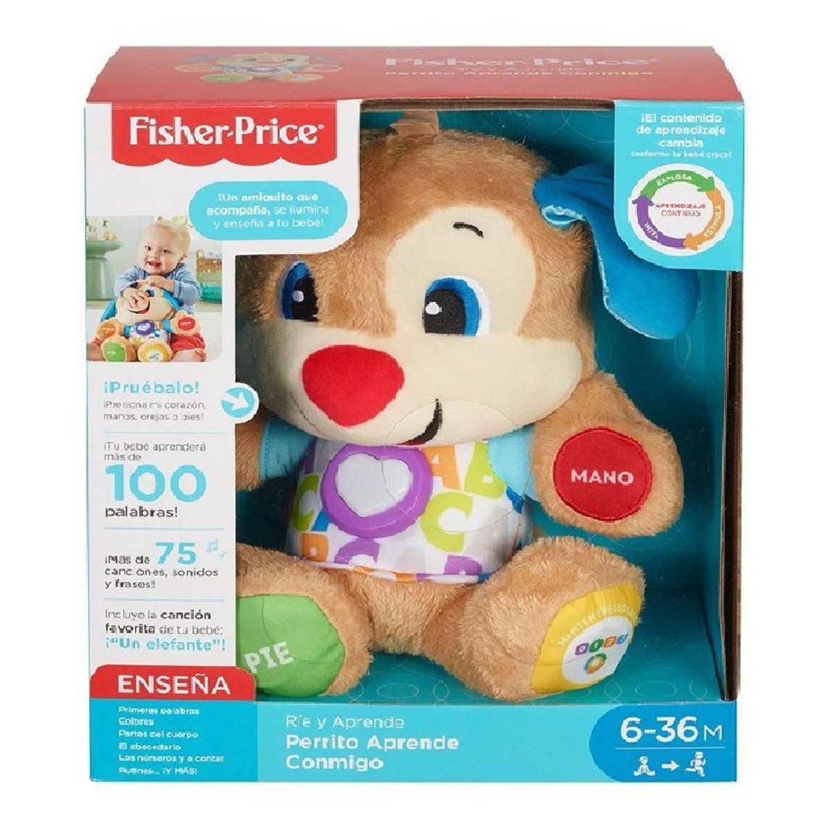FISHER PRICE - Fisher Price Ríe y Aprende Perrito Aprende Conmigo._.