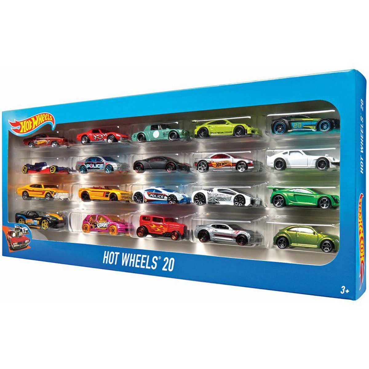 HOT WHEELS - Autos Basicos Hot Wheels Paquete de 20 Autos
