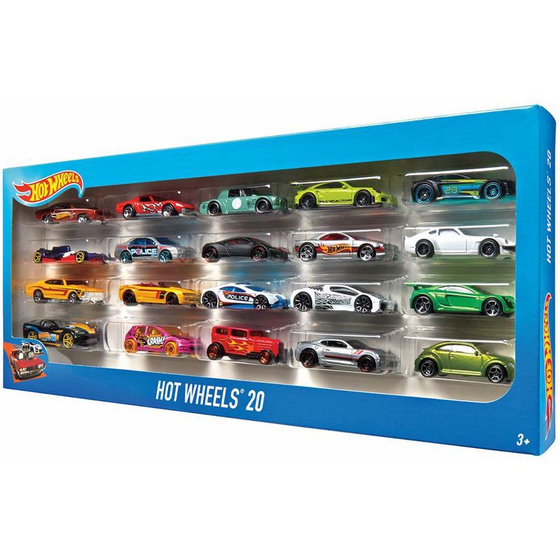 HOT WHEELS - Autos Basicos Hot Wheels Paquete de 20 Autos