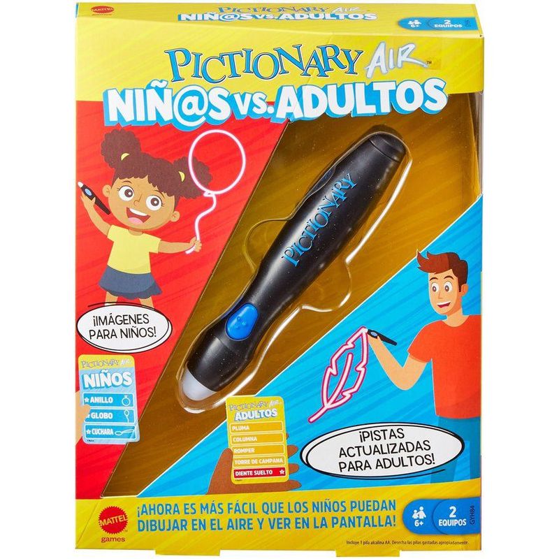 MATTEL - PICTIONARY AIR NIÑOS VS ADULTOS
