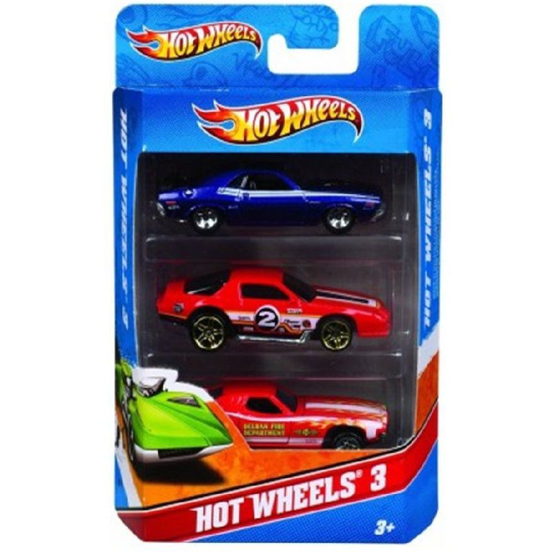 HOT WHEELS - Carros Paquete De 3 Autos Basicos Hot Wheels Coleccionables