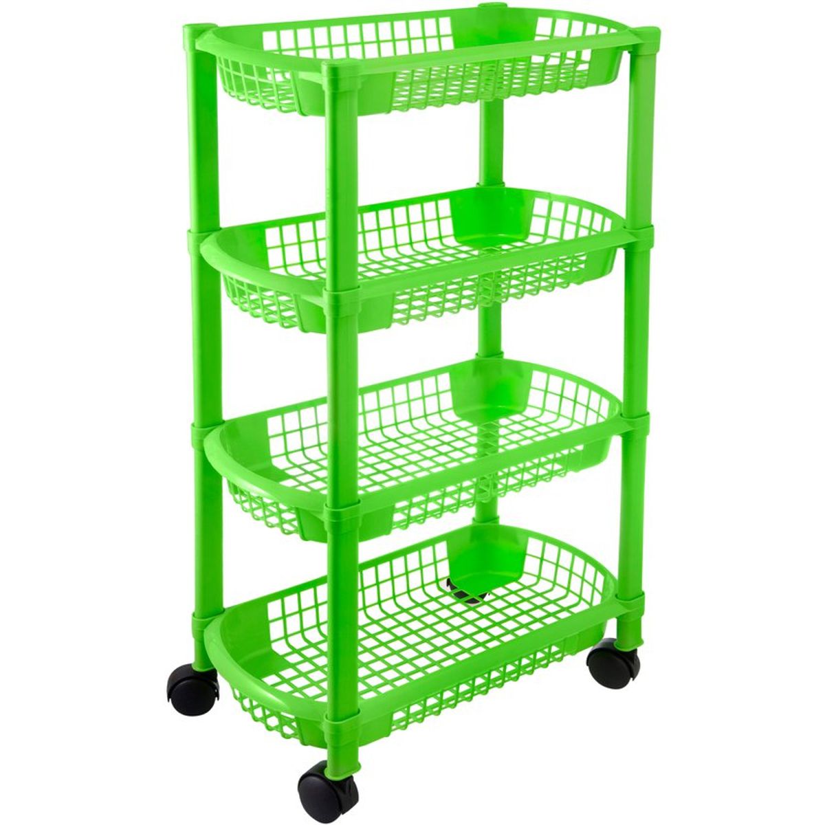 PLASTICOS MQ - Canastilla Rectangular Multiusos 4 Niveles Marca Mq