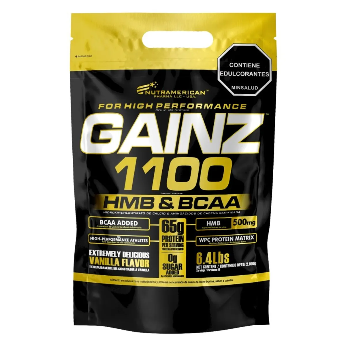 MEGAPLEX - Gainz 6.4 lb - Proteína Hipercalorica