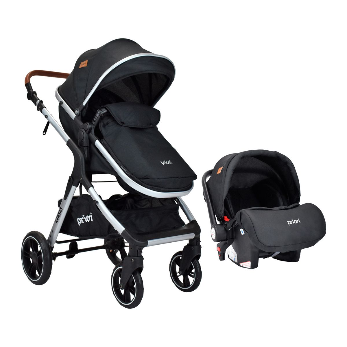 PRIORI - Coche bebe Kansas Priori 4en1 Negro