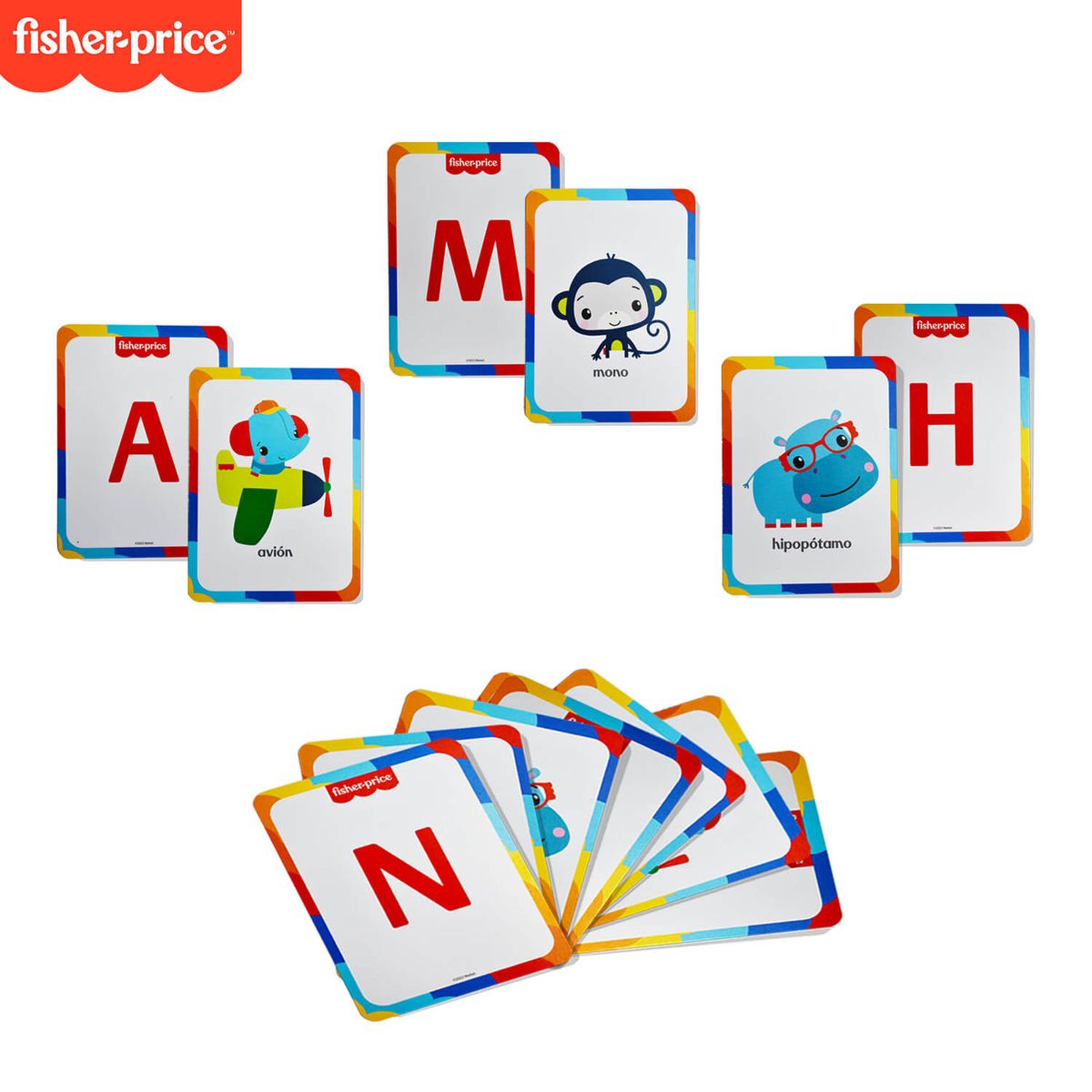 FISHER PRICE - Juego Cartas de Aprendizaje Fisher Price Abecedario