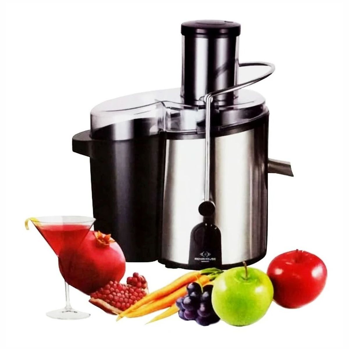 RENAHOUSE - Extractor De Jugos Power Juicer Renahouse 1000w  Recetario