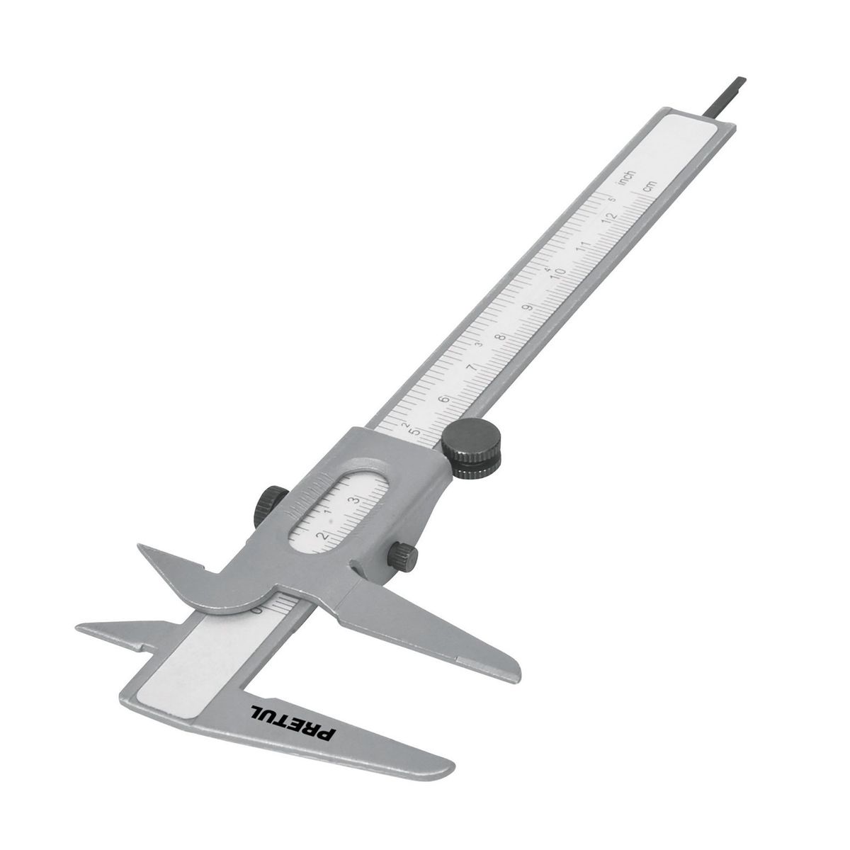 PRETUL - Calibrador Pie De Rey Manual En Acero Inoxidable, Escolar Pretul