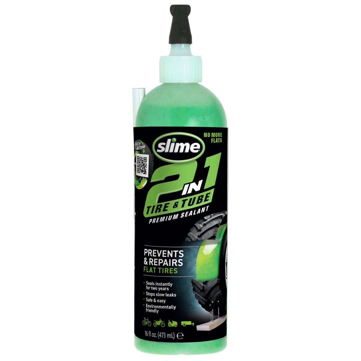 SLIME - Sellador de Llantas 2 EN 1 Slime 16 oz