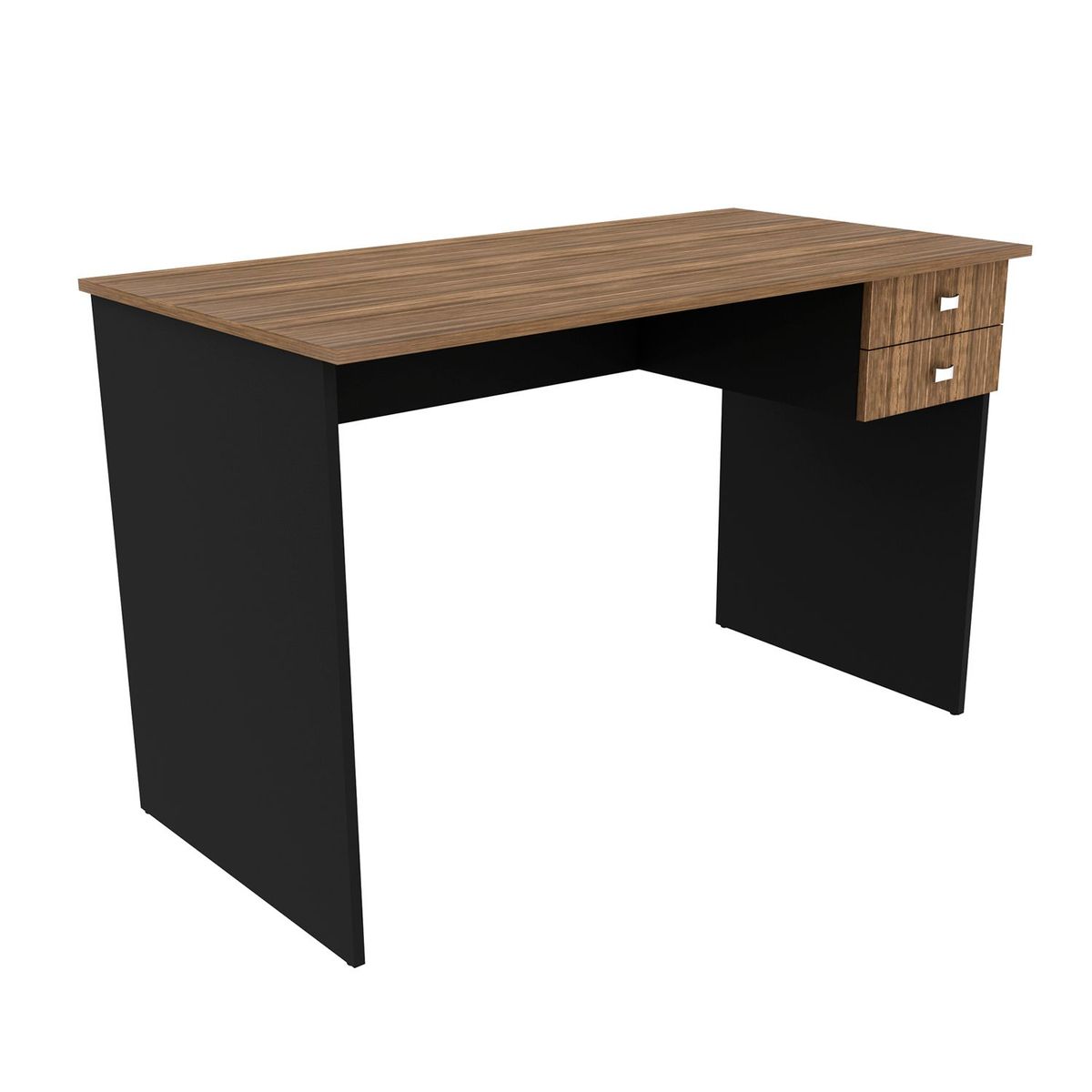 BONNO - Escritorio De Oficina Volt Negro-Nogal
