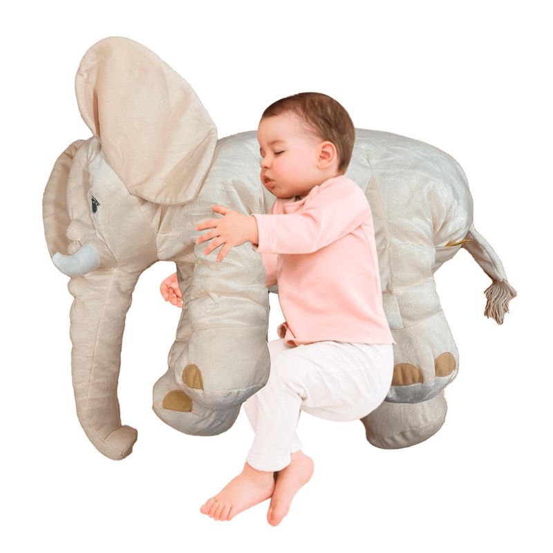 KISSES - Peluche almohada 60cm Elefante Kisses P13003 Beige