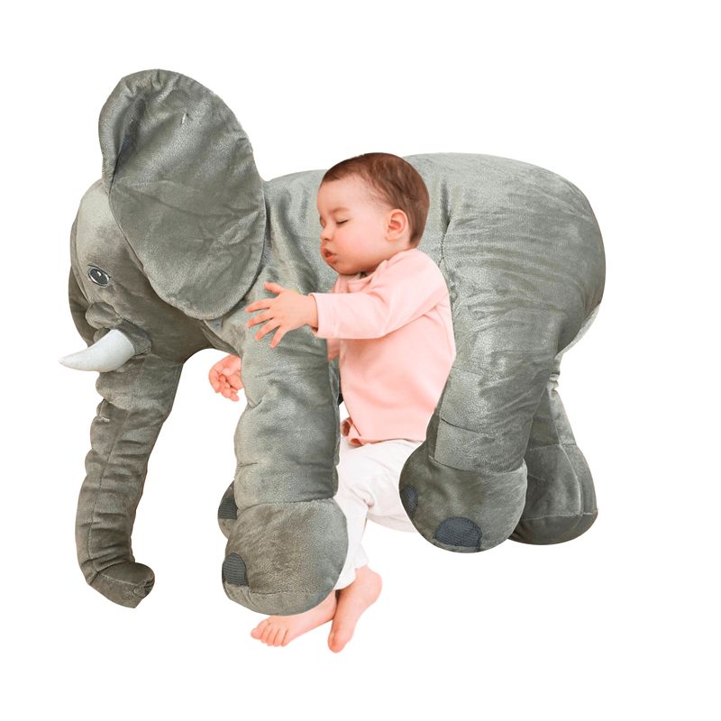 KISSES - Peluche almohada 60Elefante Kisses P13003 Gris