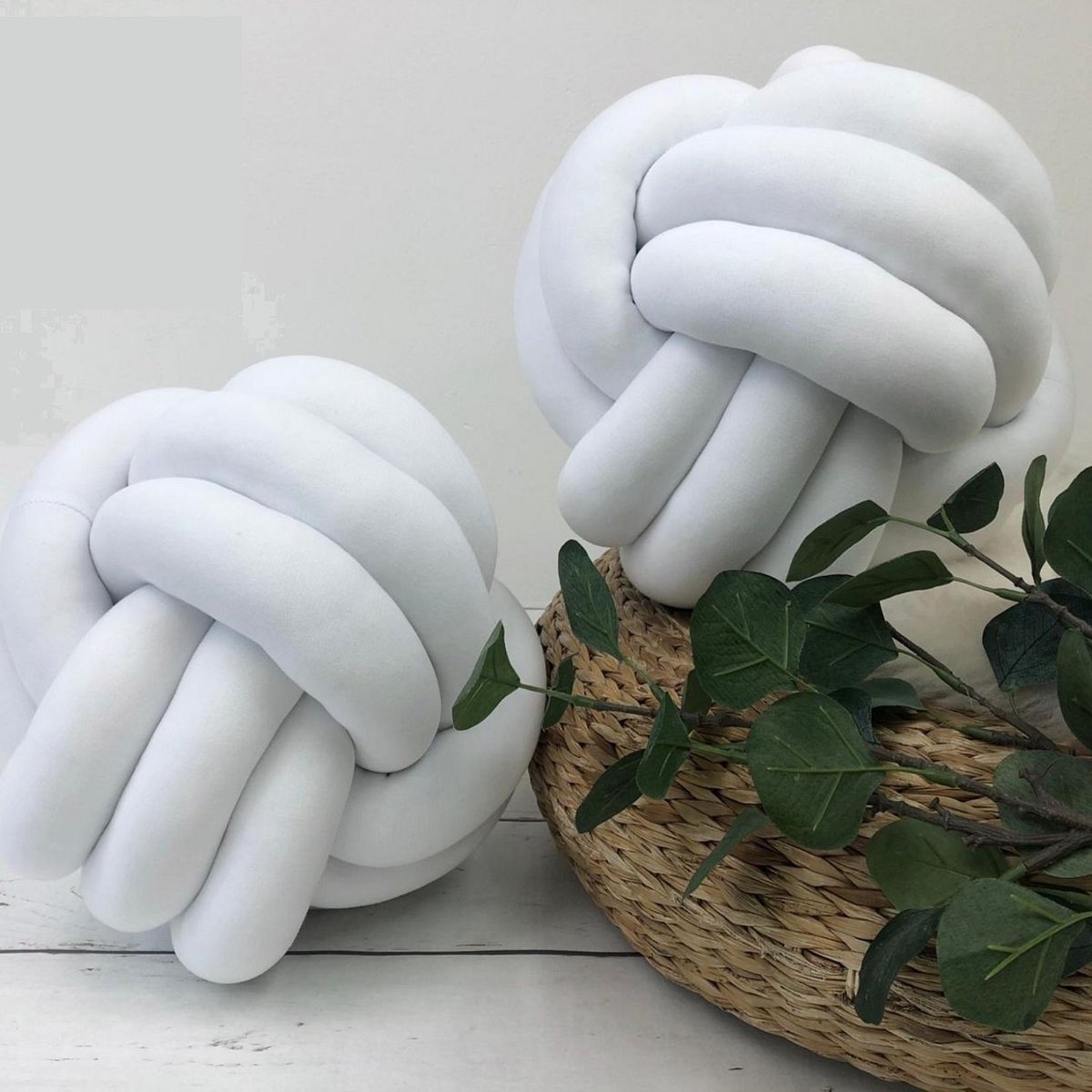 BANZAY - Cojin Nudo 35 cm - Blanco
