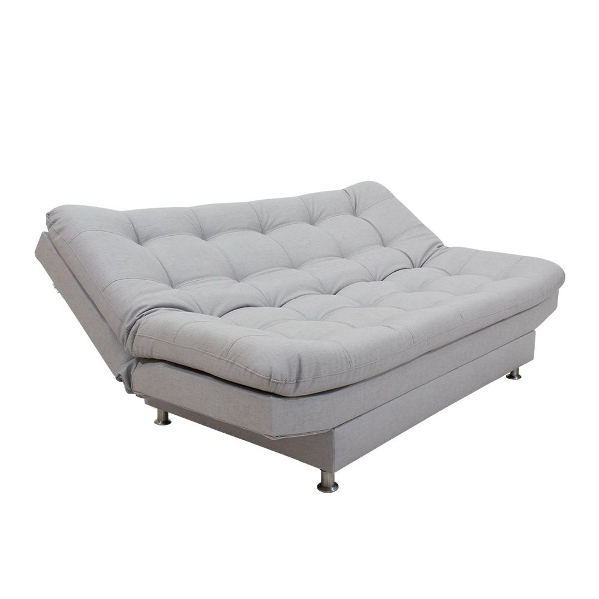 INDUSTRIAL BASESTILOS - Sofá Cama Moltochic Lino Gris Claro patas metal