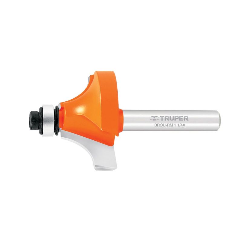 TRUPER - Fresa Redondeadora De Moldura Con Balinera, Diámetro 1.1/2" Truper