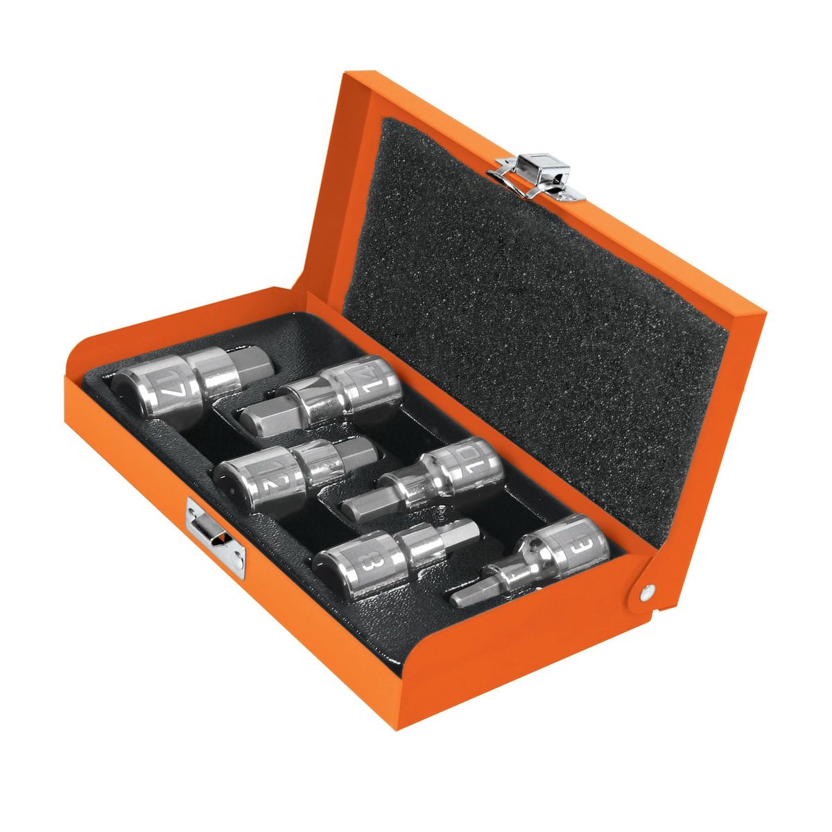 TRUPER - Juego De 6 Copas Bristol 6 Mm A 17 Mm, Cuadrante 1/2" Truper