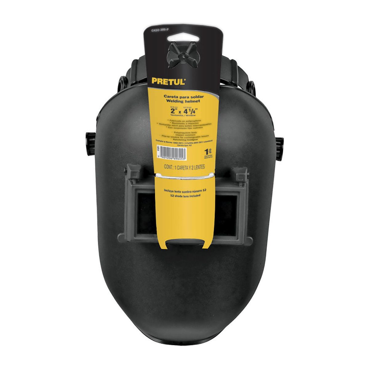 PRETUL - Careta Completa Para Soldar Con Lente Abatible Pretul