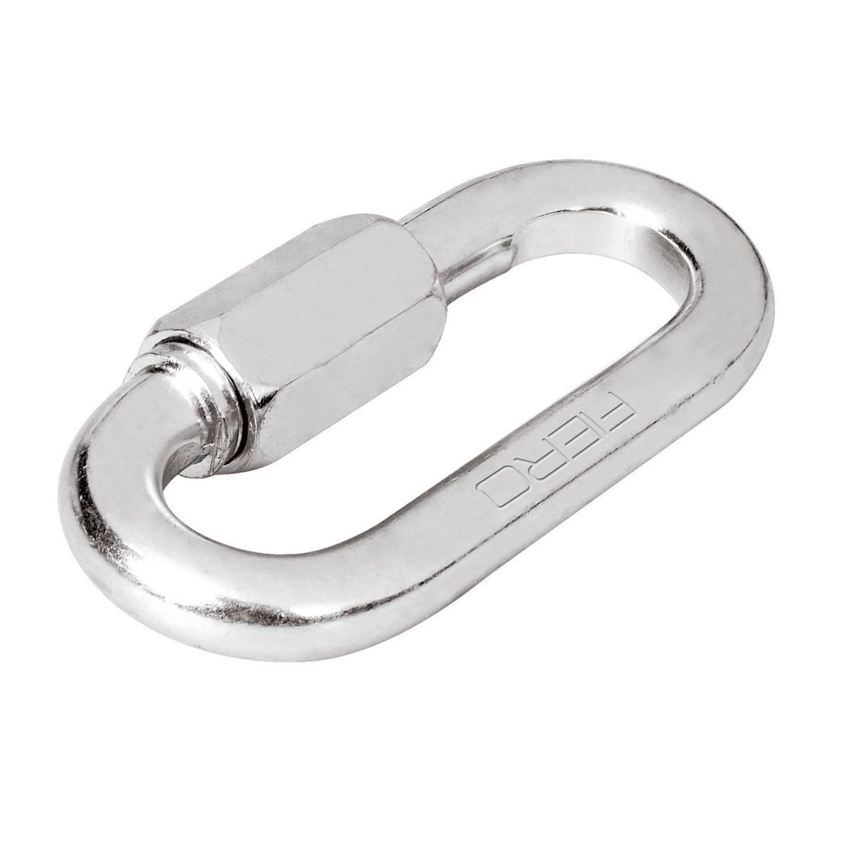 FIERO - Mosquetón De 64 Mm Con Tuerca De Seguridad, Carga 400 Kg Fiero