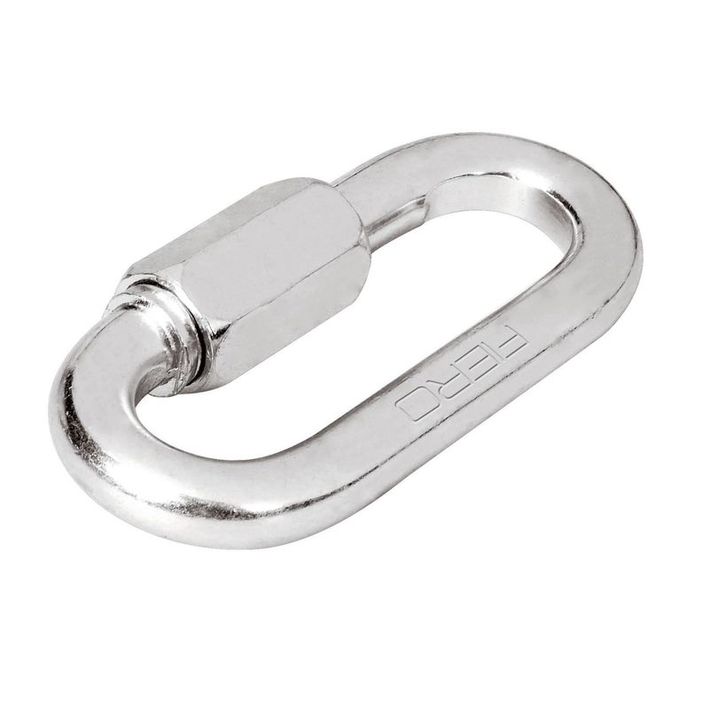 FIERO - Mosquetón De 64 Mm Con Tuerca De Seguridad, Carga 400 Kg Fiero