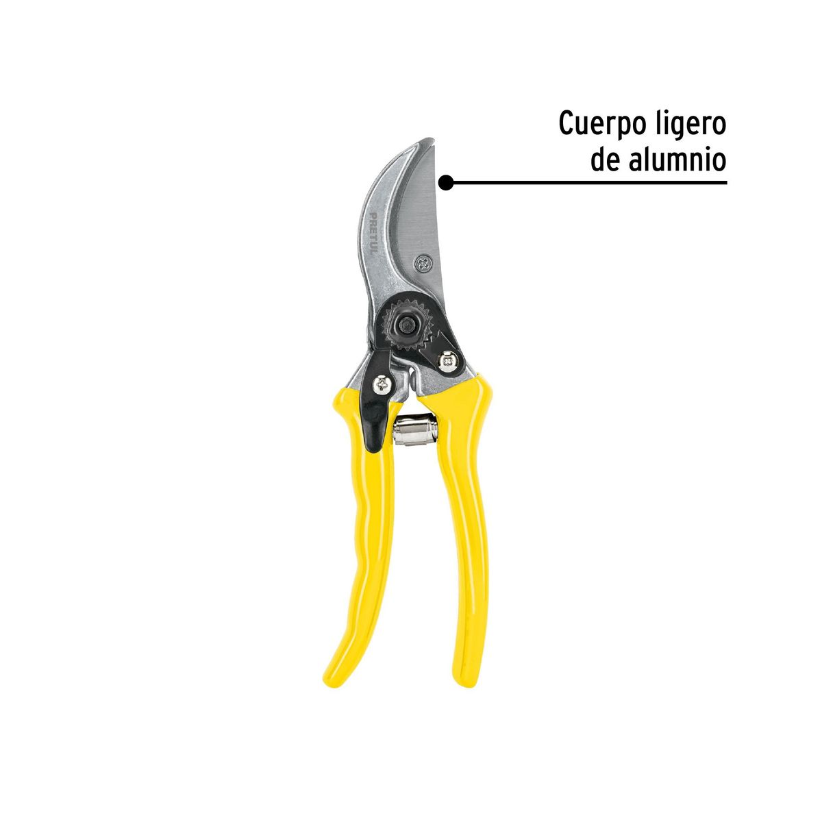 TRUPER - Tijera Para Poda De 22 Cm Con Cuchilla En Acero Templado Truper