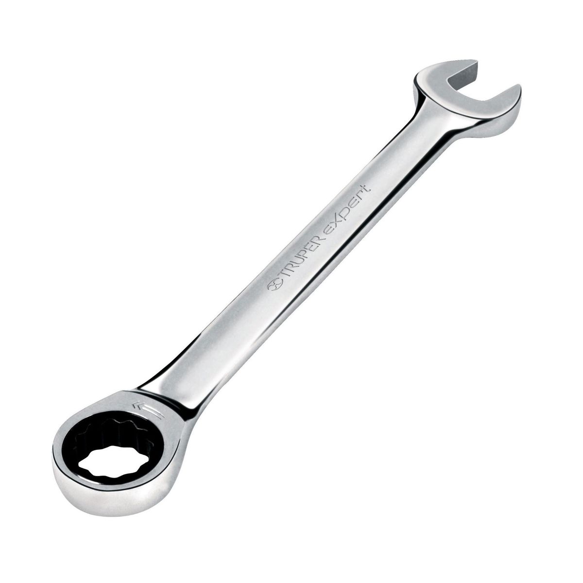 TRUPER - Llave Mixta De 17 Mm Con Ratchet, Largo 218 Mm, Uso Rudo Truper