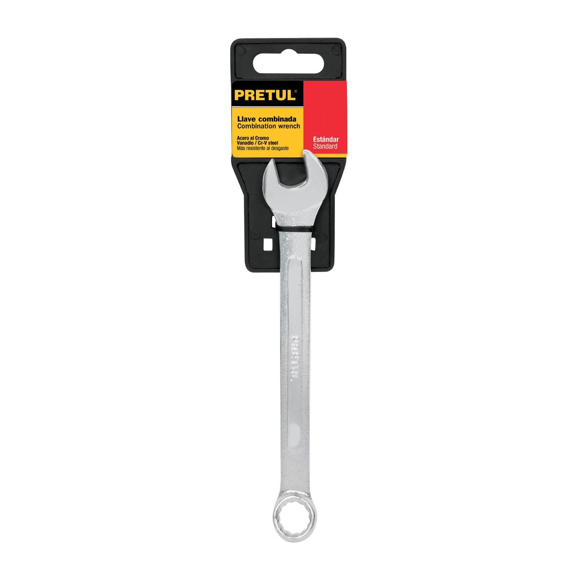 PRETUL - Llave Mixta De 1/2" En Acero Cromo Vanadio, Largo 170 Mm Pretul
