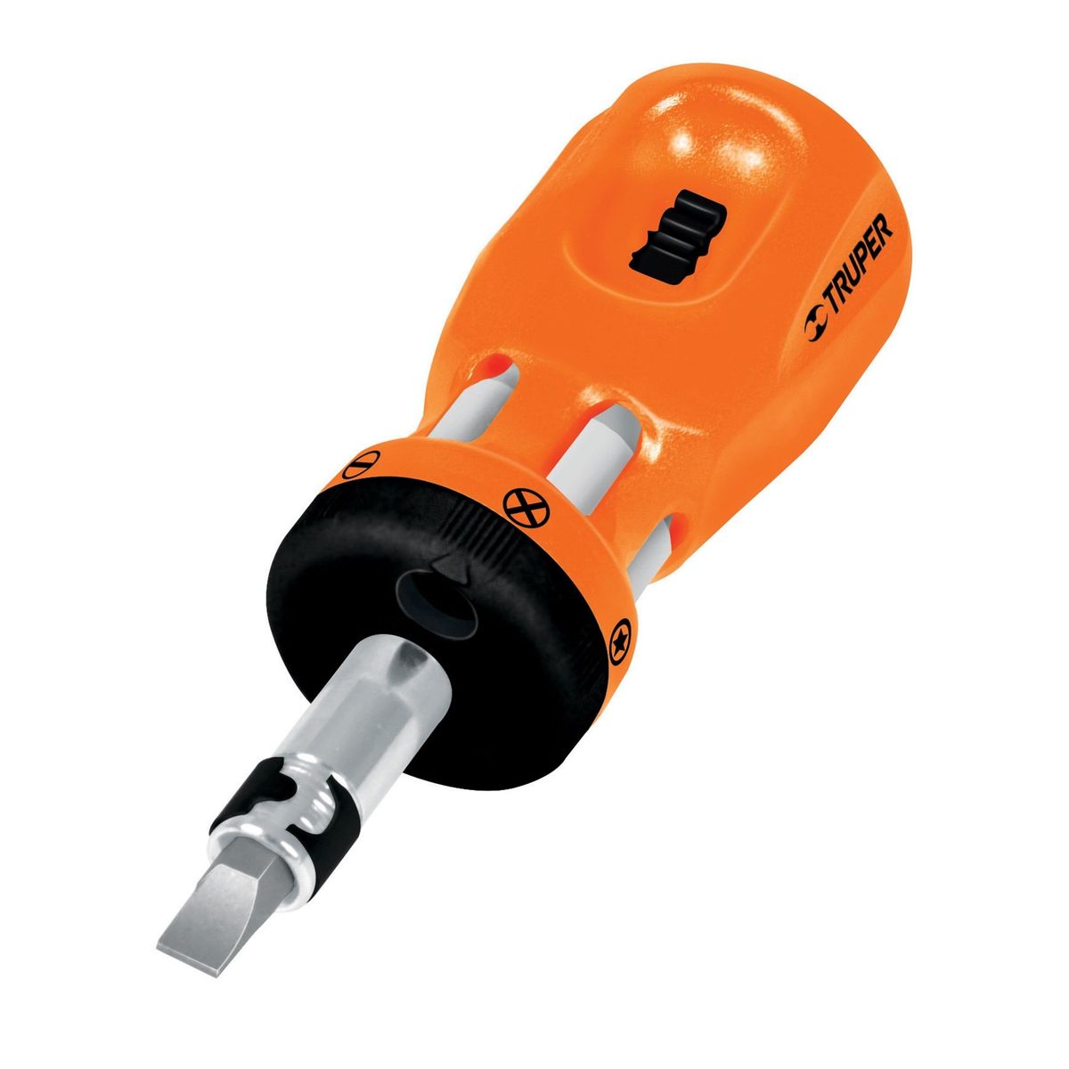 TRUPER - Juego De 12 Puntas Con Destornillador Ratchet Tipo Tatamaco Truper