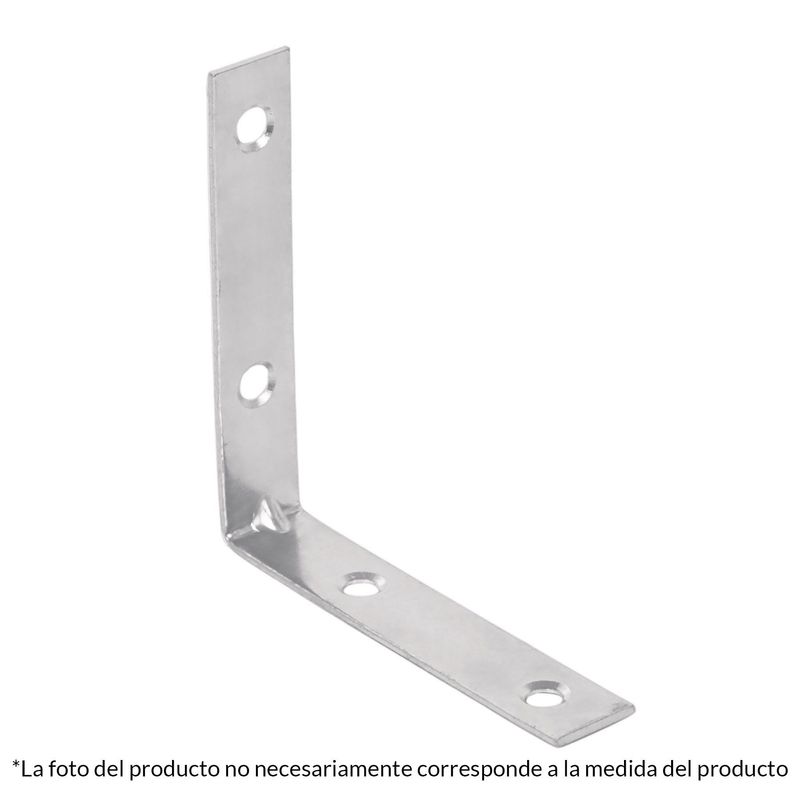 FIERO - 24 Escuadras Esquineras De Refuerzo En Acero 1.1/2" X 5/8" Fiero
