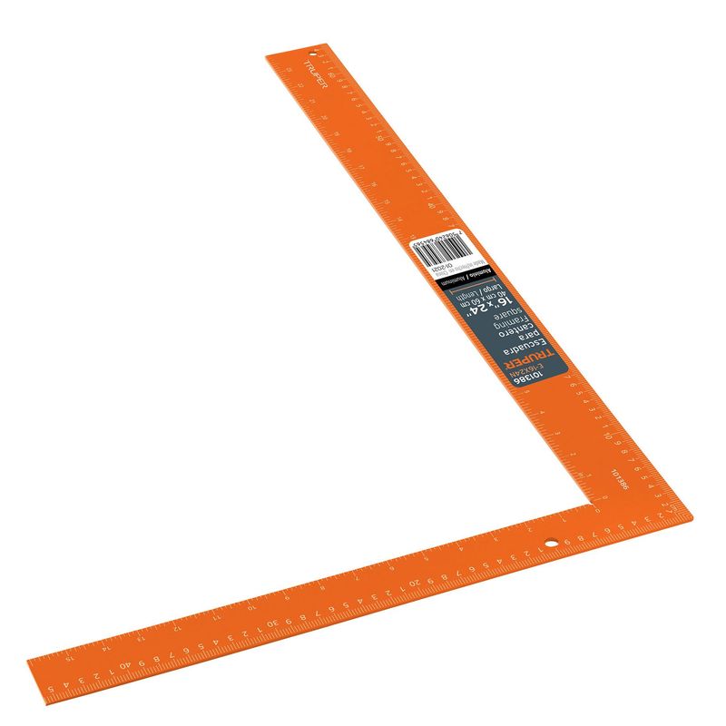 TRUPER - Escuadra Para Cantero De 16" X 24", Grabada Con Láser Truper