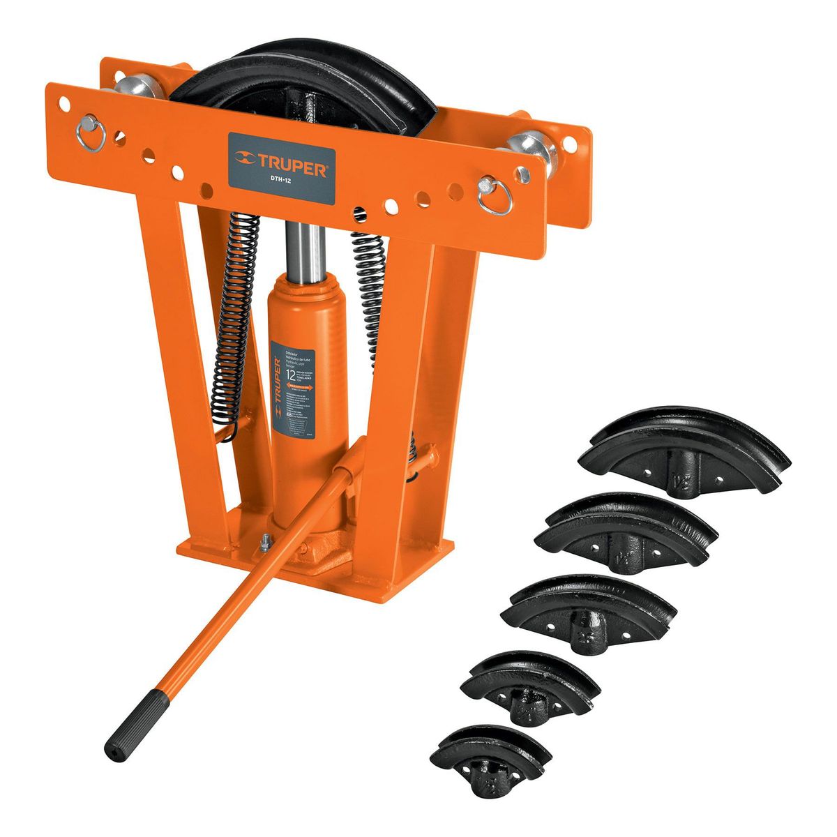 TRUPER - Doblador De Tubo Hidráulico Tubo De 1/2" A 2" 12 Toneladas Truper