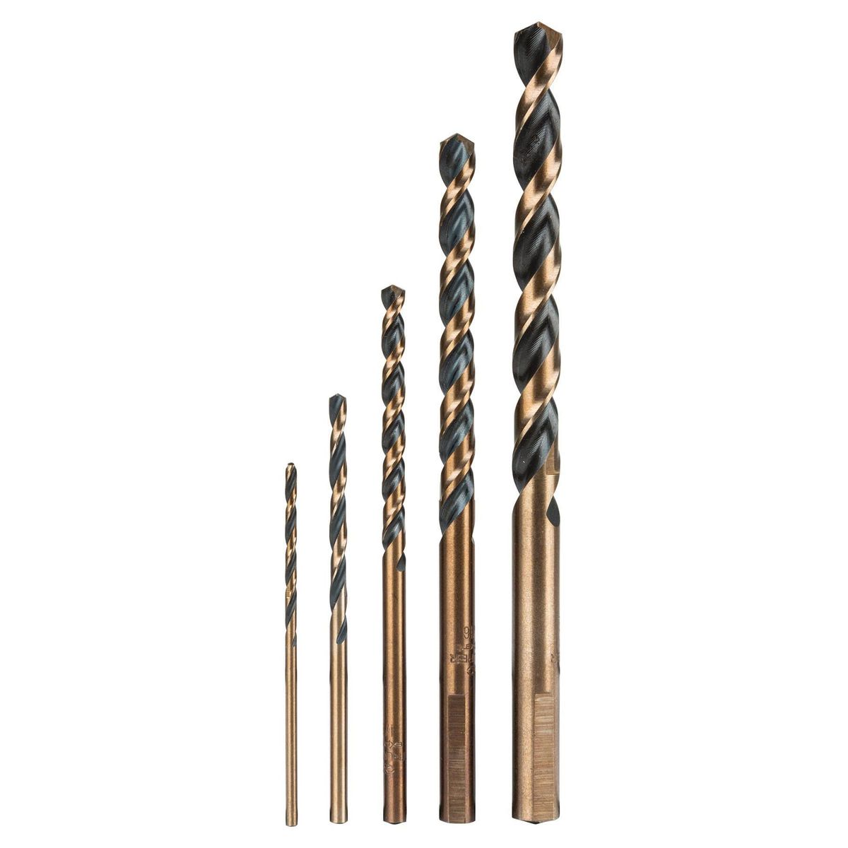 TRUPER - Juego De 5 Brocas Acero Rápido Para Metal, Madera Y Plástico Truper