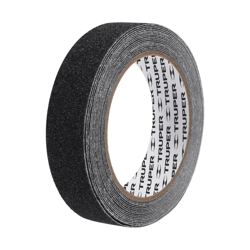 TRUPER - Cinta Antiderrapante Para Pisos De 5 M X 2.5 Cm Con Adhesivo Truper