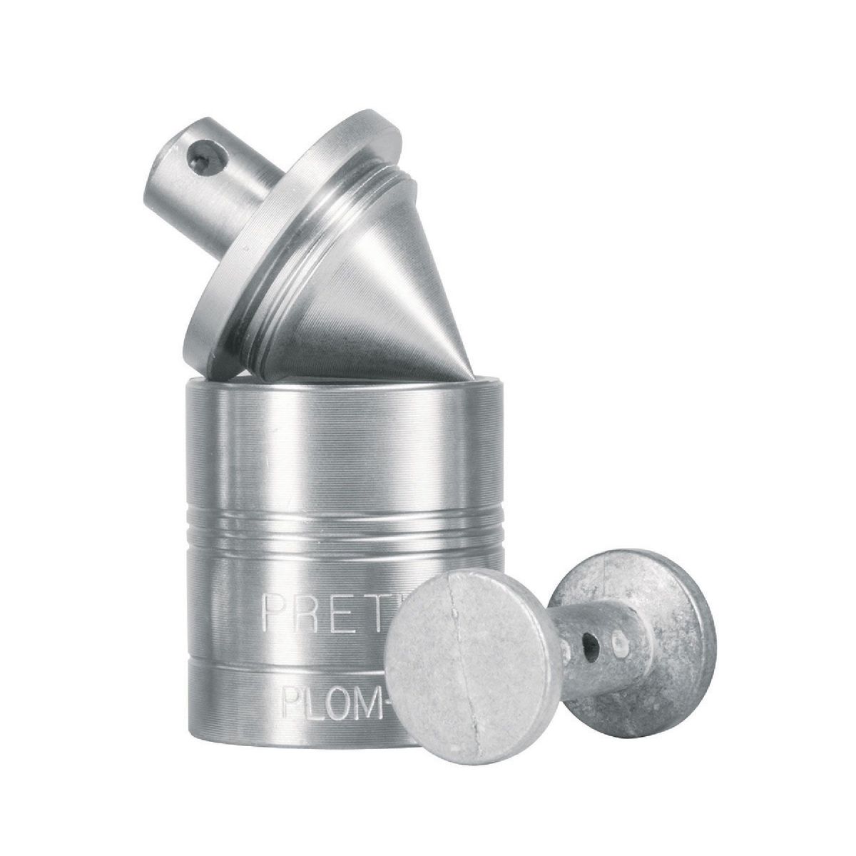 PRETUL - Plomada Metálica #2, 11 Oz (310 G) Con Punta Para Centros Pretul