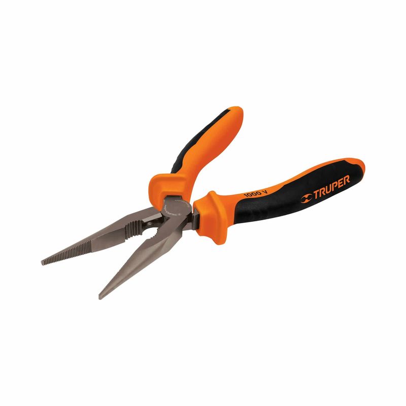 TRUPER - Alicate De Punta Larga Industrial De 6", Comfort Grip Truper