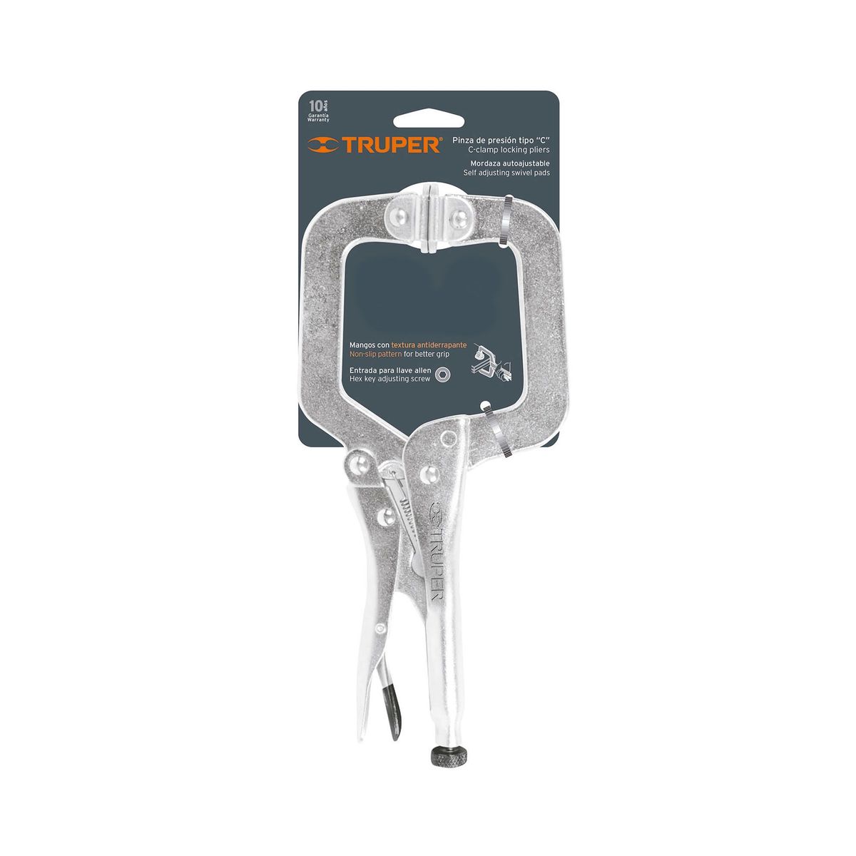 TRUPER - Hombresolo Tipo C Giratorio De 11" Con Entrada Para Bristol Truper