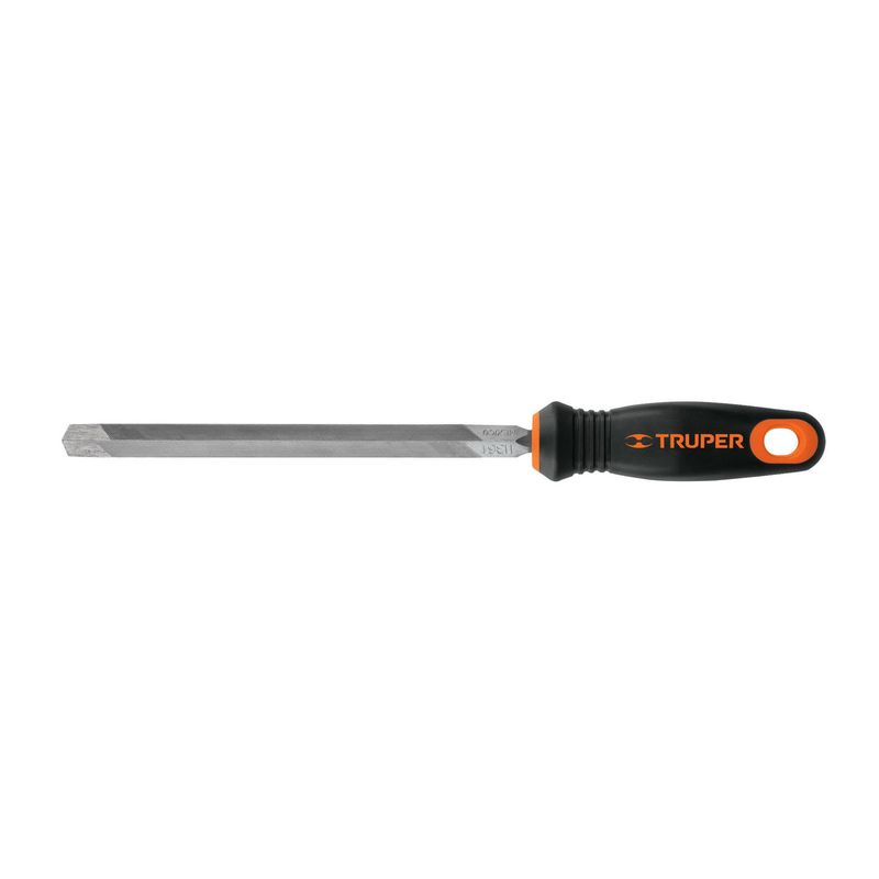 TRUPER - Lima Triangular Pesada Bastarda De 8", Mango Comfort Grip Truper